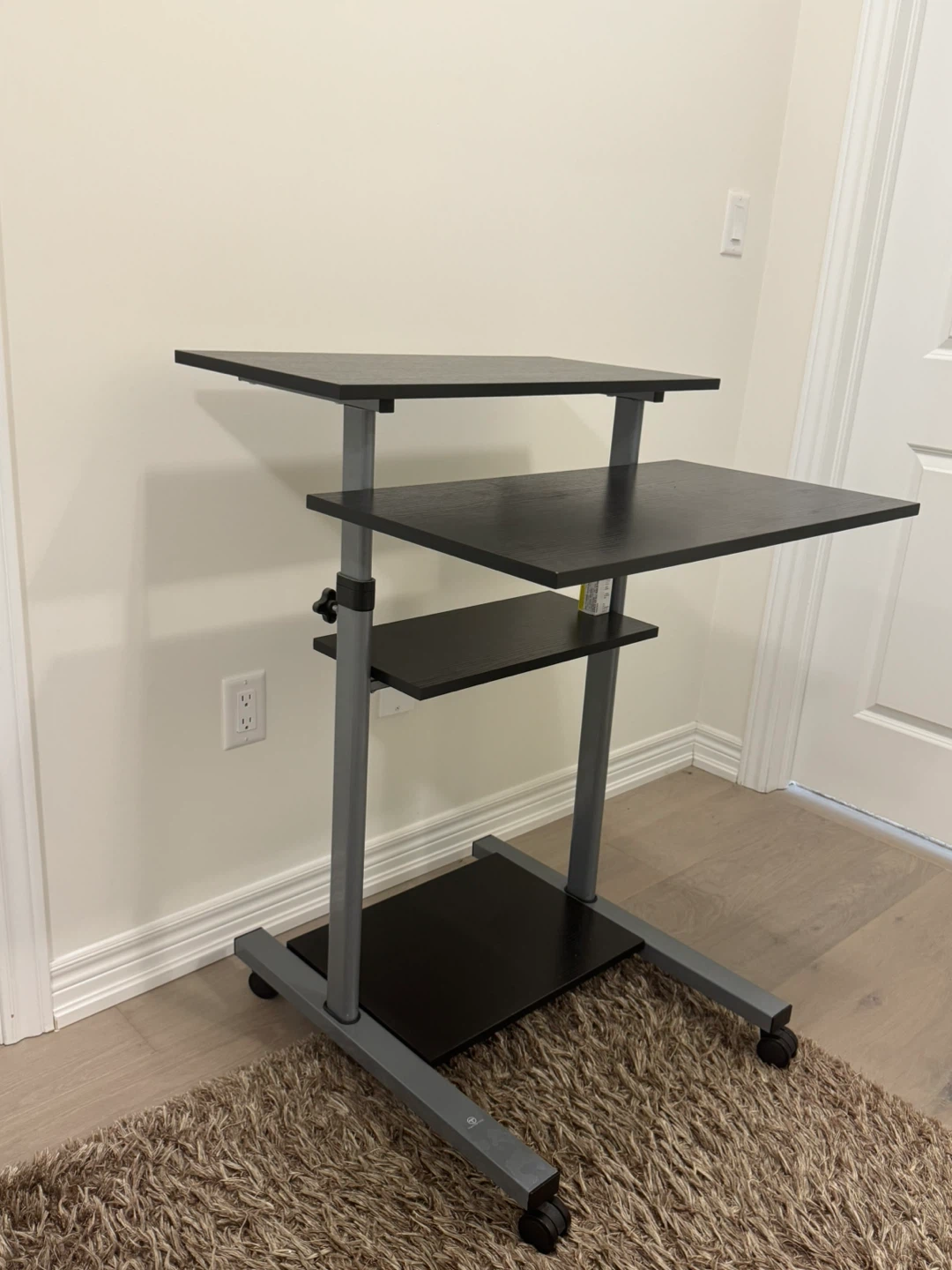 Mobile Standing Desk with Wheels - photo 2