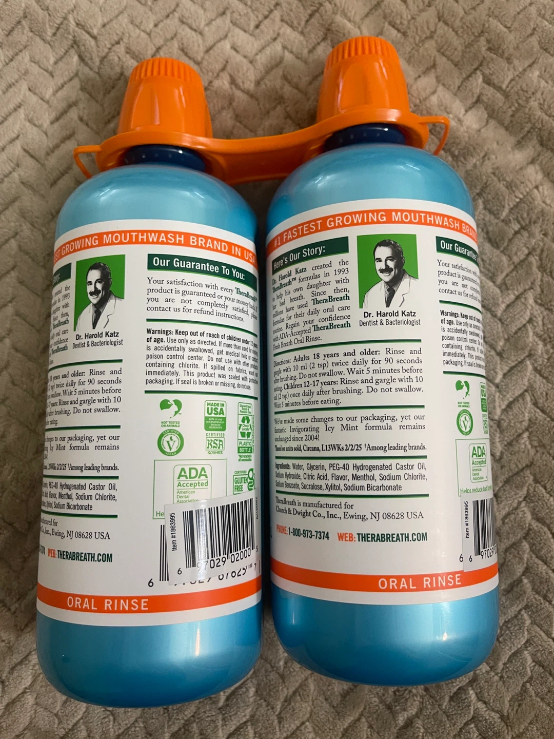 TheraBreath Fresh Breath Oral Rinse - Invigorating Icy Mint - photo 2