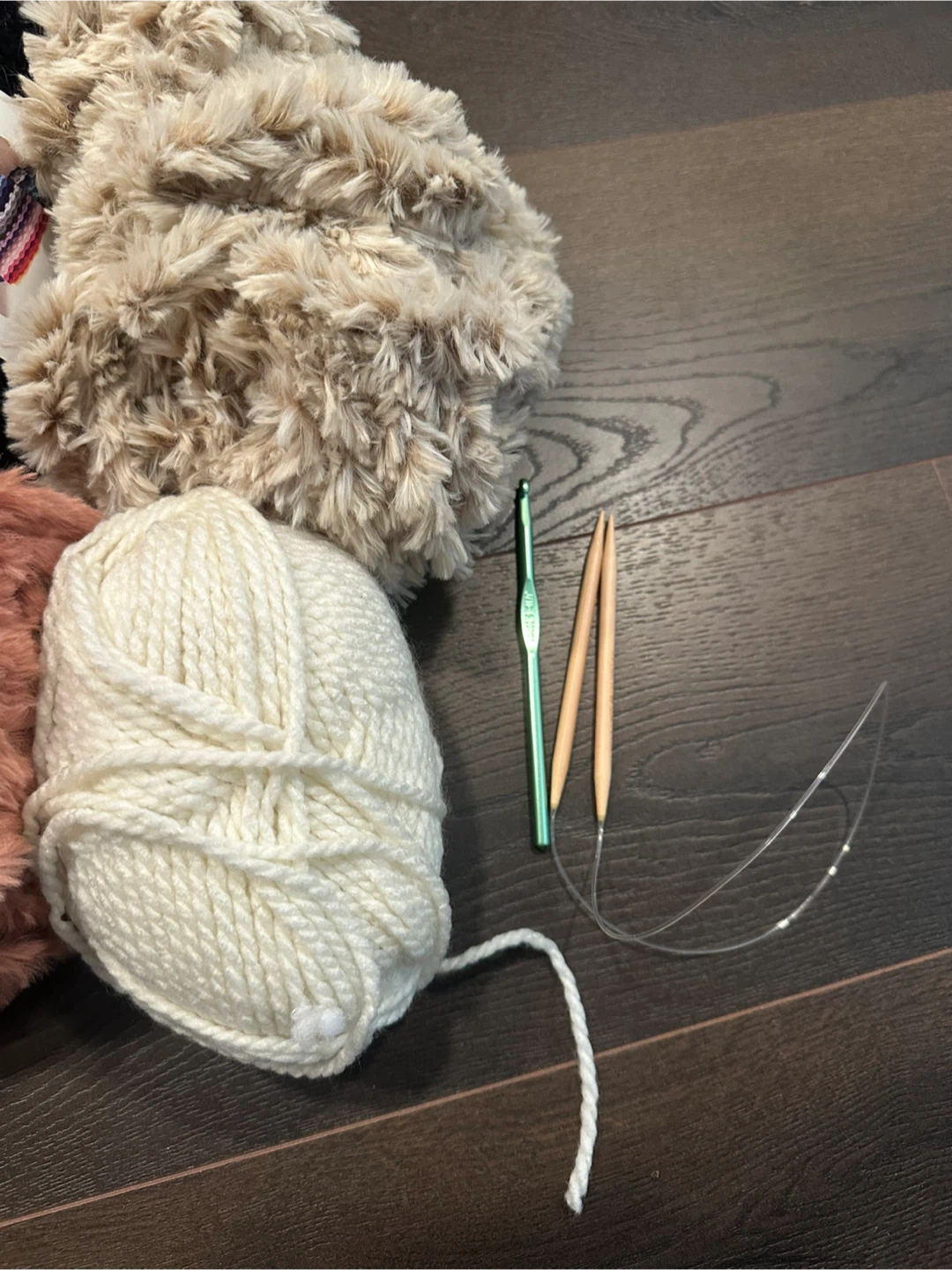 Yarn, Crochet Hooks, and Knitting Needles Set - photo 2