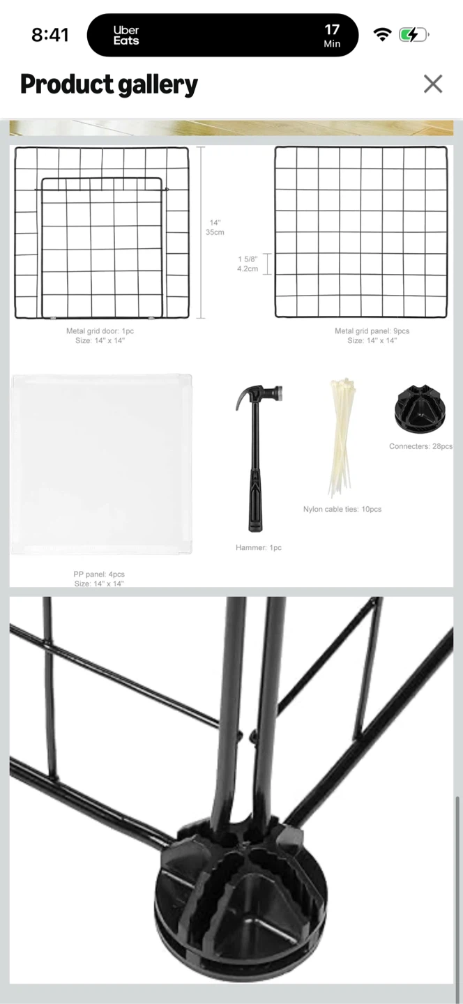 14" Pet Playpen for Small Animals - photo 4