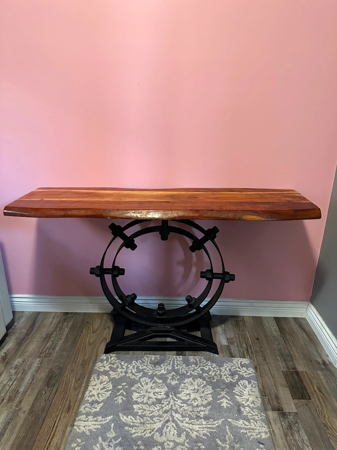 Live Edge Wood Console Table