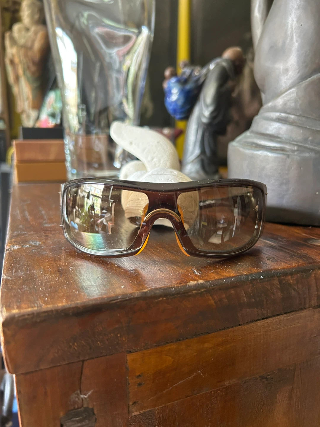 Gucci Brown GG Patterned Sunglasses with Case