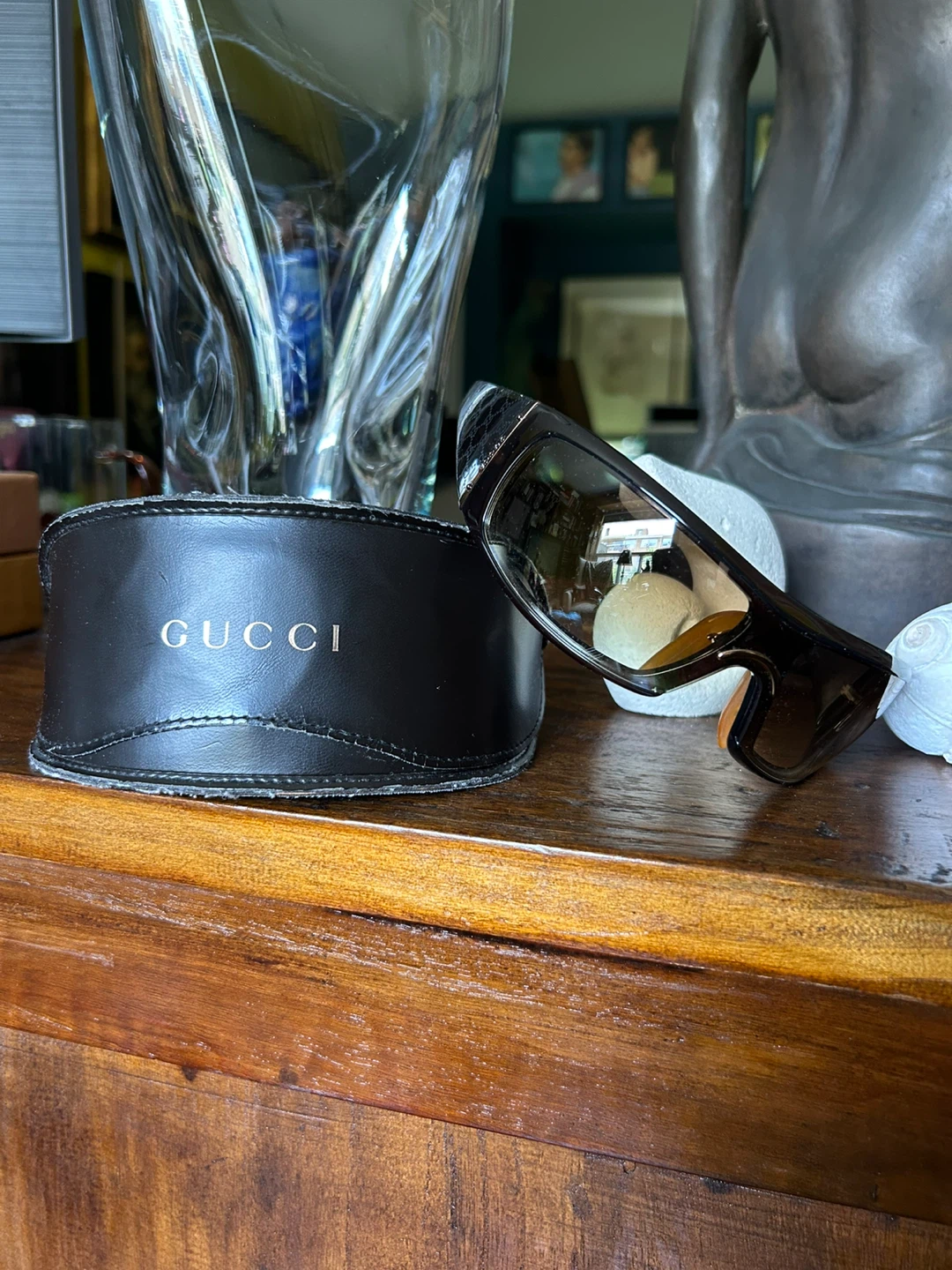 Gucci Brown GG Patterned Sunglasses with Case - photo 4