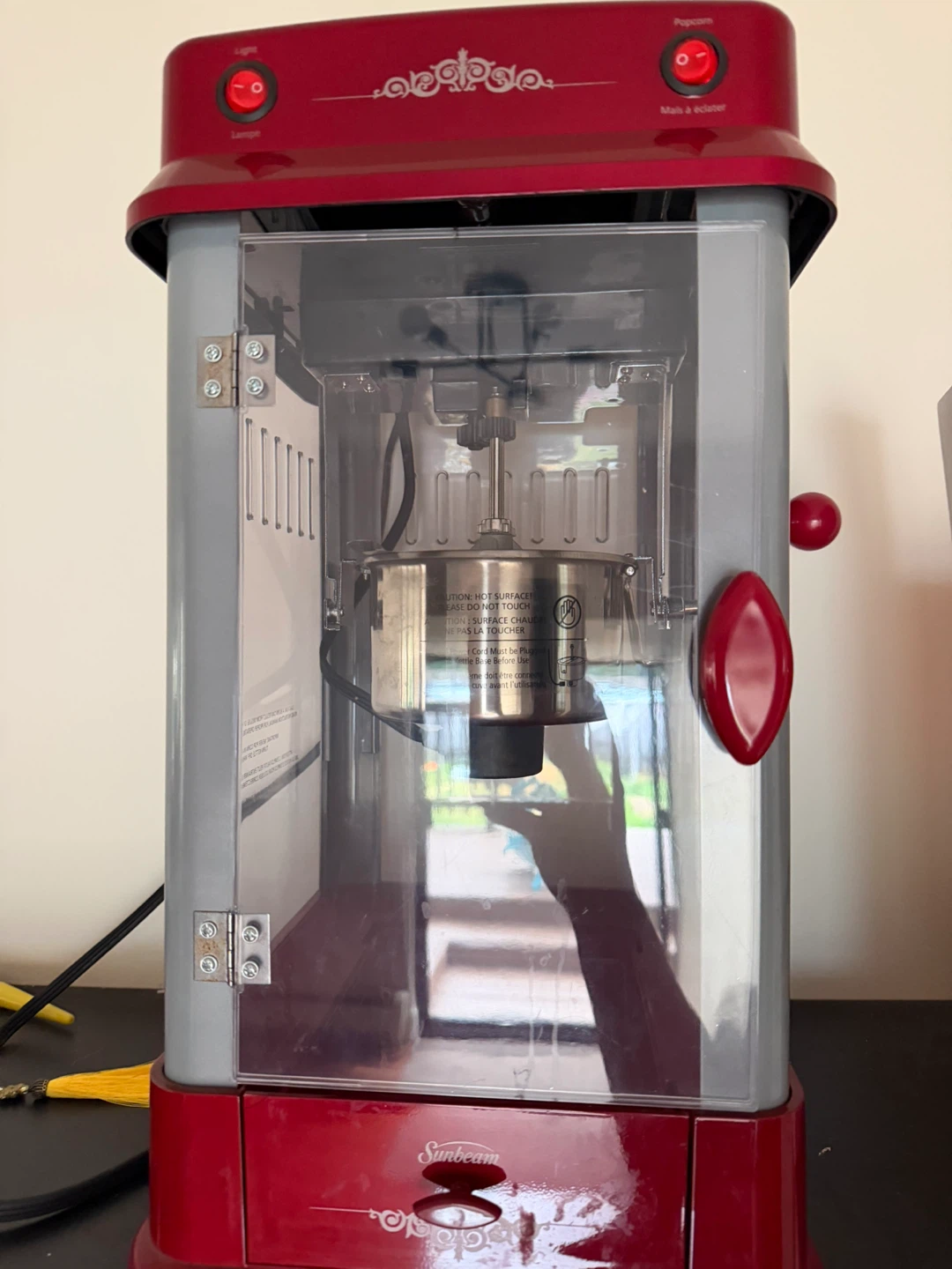 Sunbeam Red Popcorn Maker