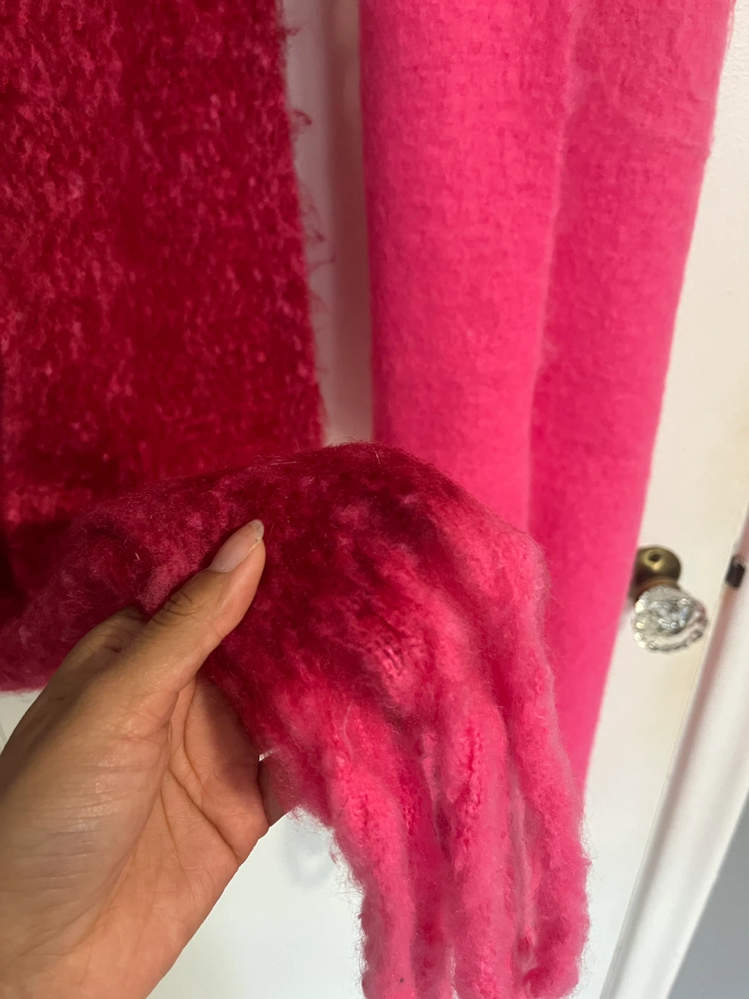 Pink blanket scarf - photo 2