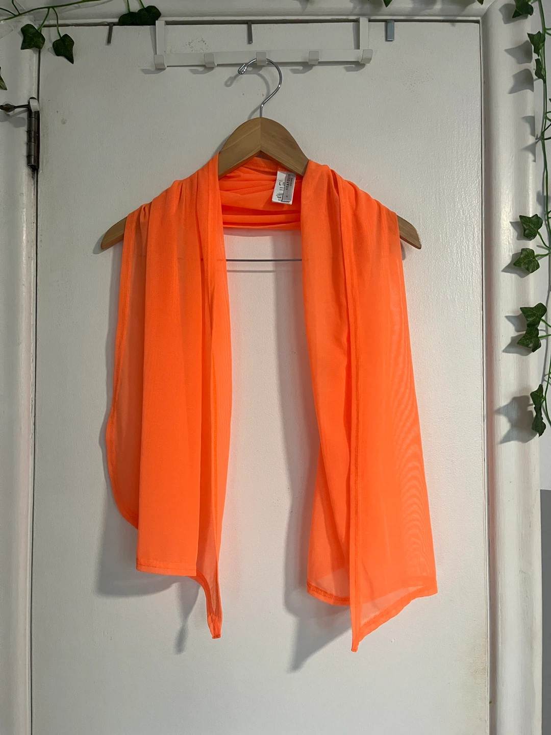 SEAFOLLY Orange Mesh Coverup - L