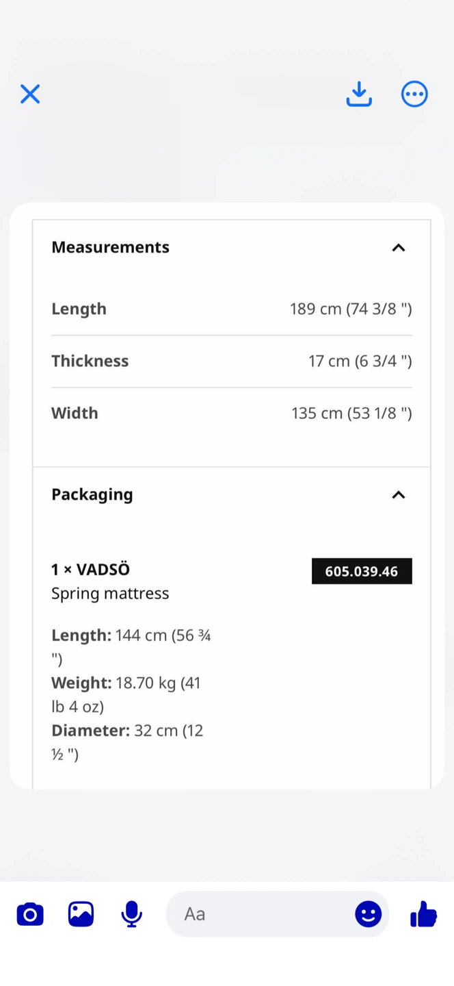 IKEA VADSÖ Spring Mattress - photo 3