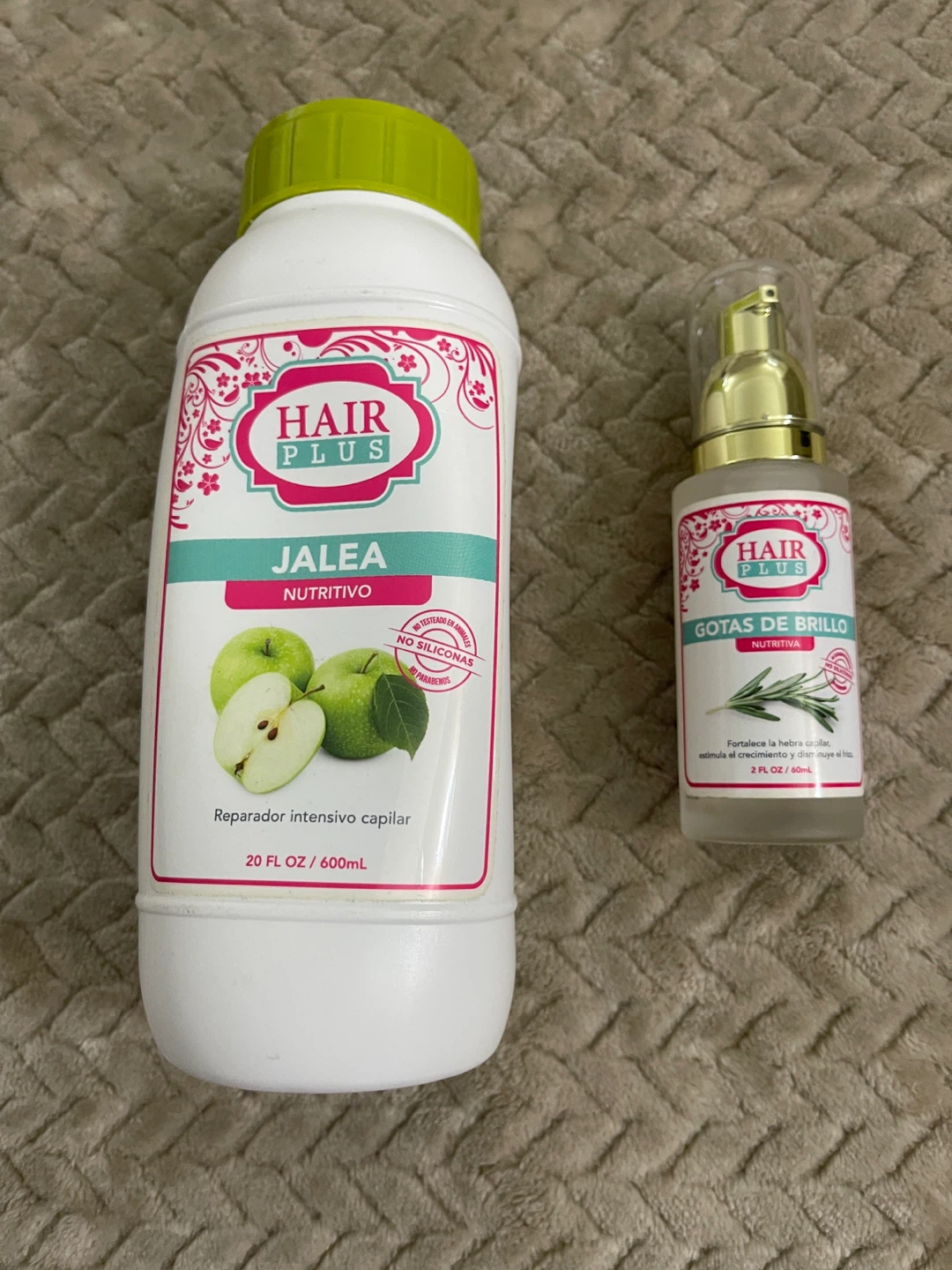 Hair Plus Jalea Nutritivo & Gotas de Brillo Hair Treatments
