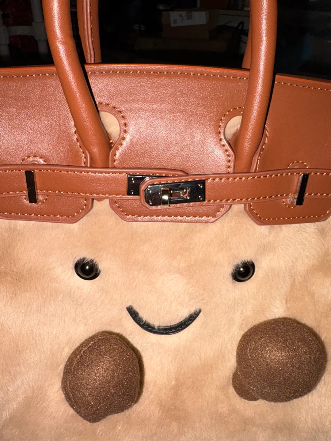 Faux Fur Cartoon Face Handbag - photo 5