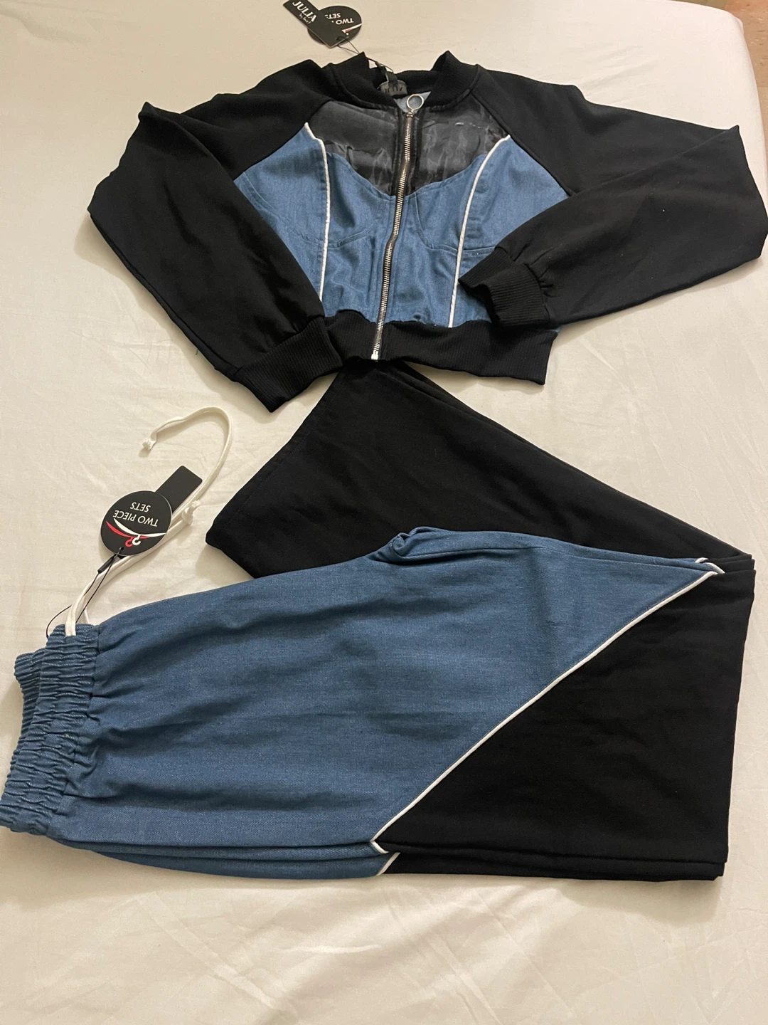 JULIA Two Piece Sets Tracksuit Jacket & Pants Size M - photo 2