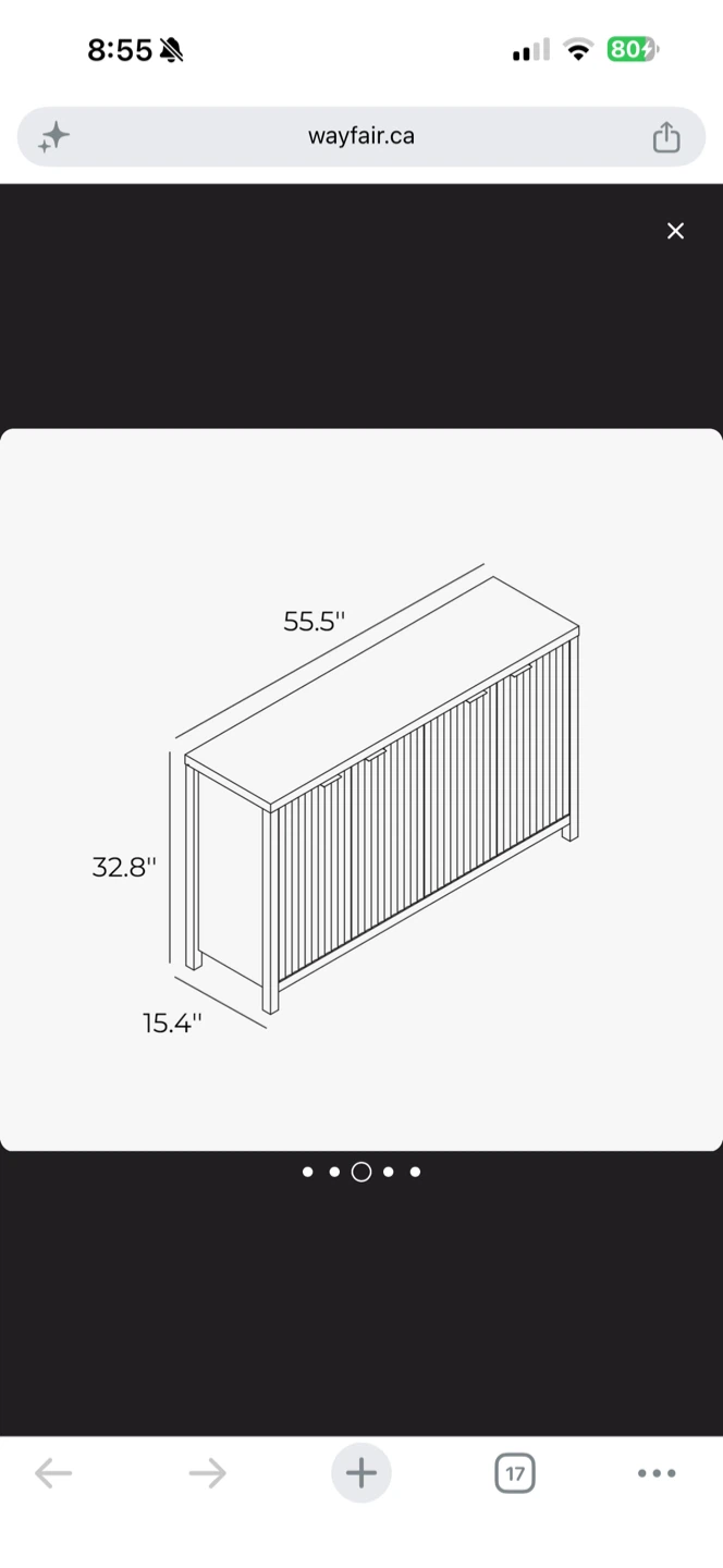 Wayfair Neutral Sideboard - photo 4