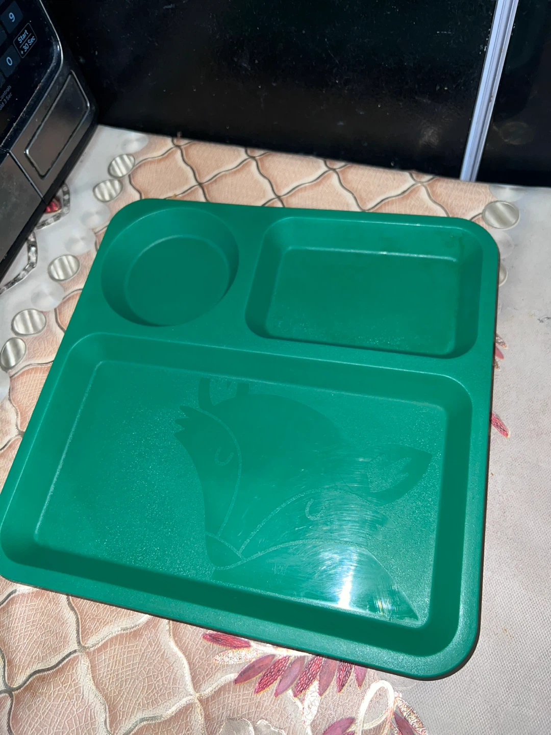 Plastic Divided Toddler Tray with Cup Holder - photo 4