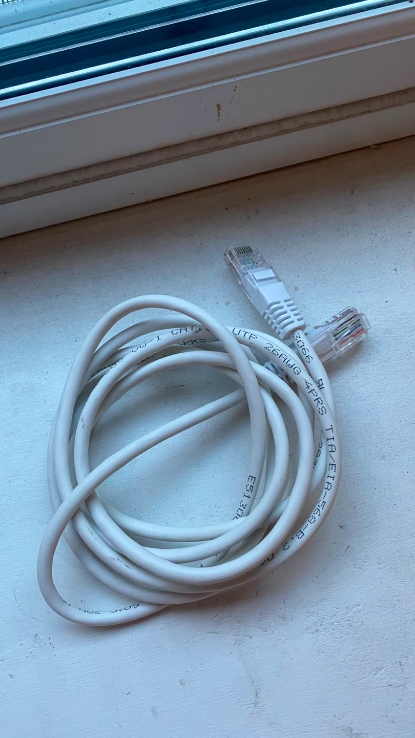 White Cat 6 Ethernet Cable