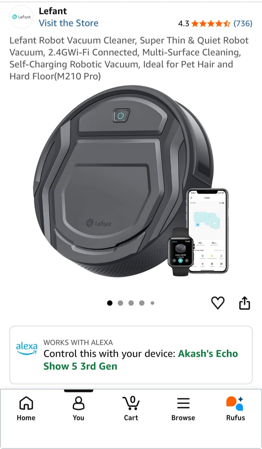 Move out sale- Robot Vacuum
