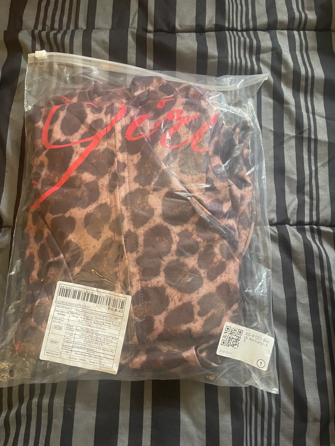 Guess Leopard Print Hoodie & Pants Set