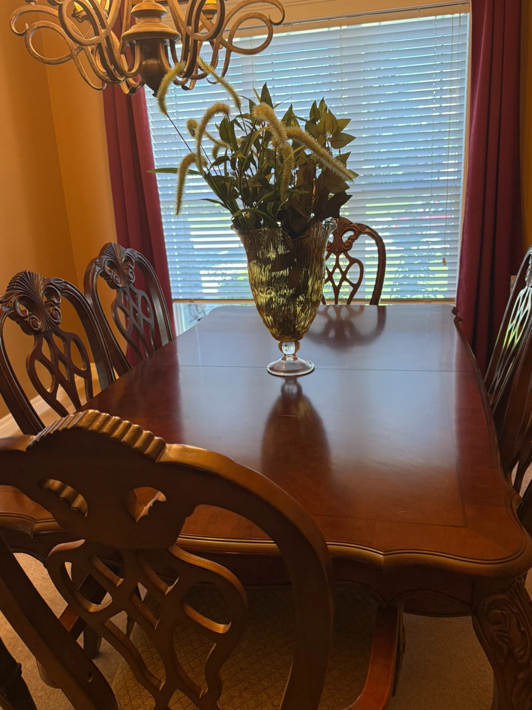 Wooden Dining Table with 6 Chairs - photo 2