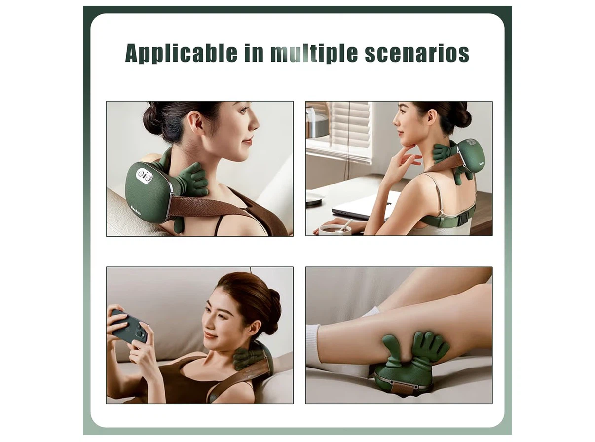 Neck & Shoulder Massager with Hands – Moss Green - photo 4