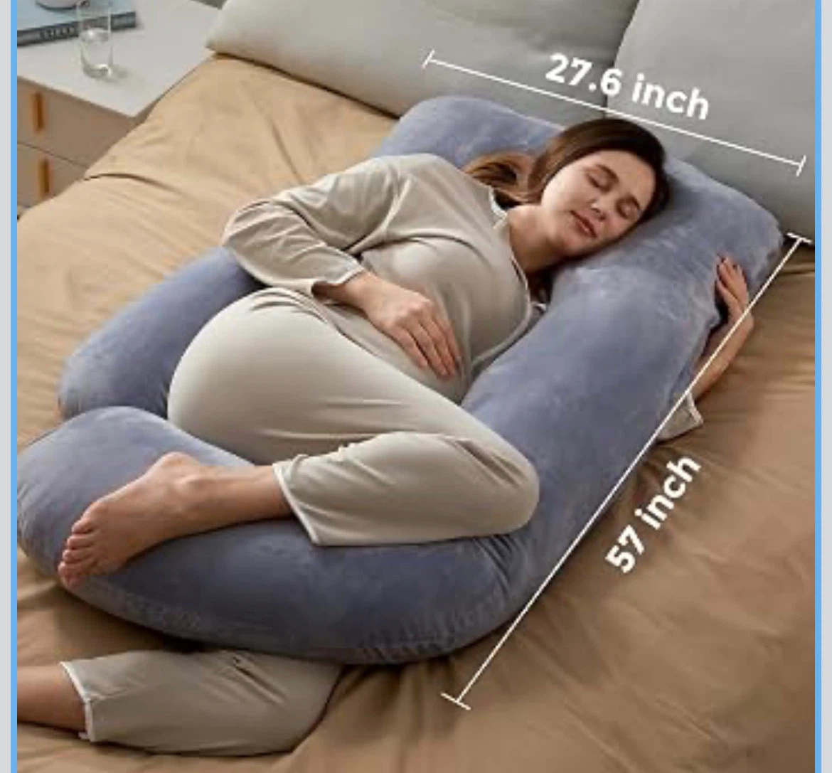 Momcozy U-Shaped Pregnancy Pillow 57 Inch
