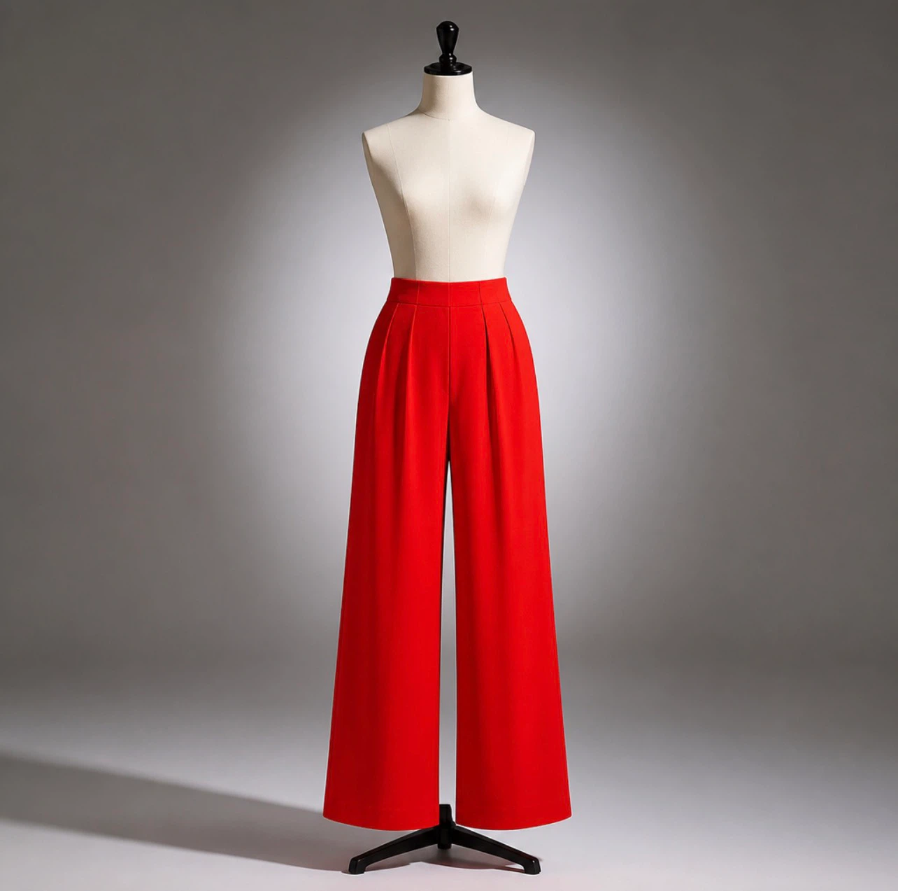 Red Wide Leg Pants H&M