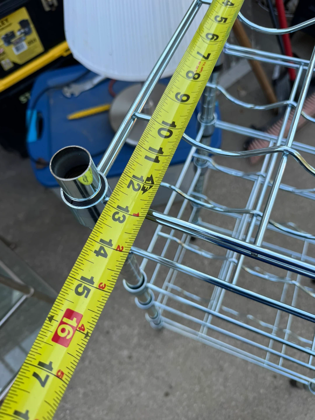 Chrome Wire Wine Rack Stand - photo 3