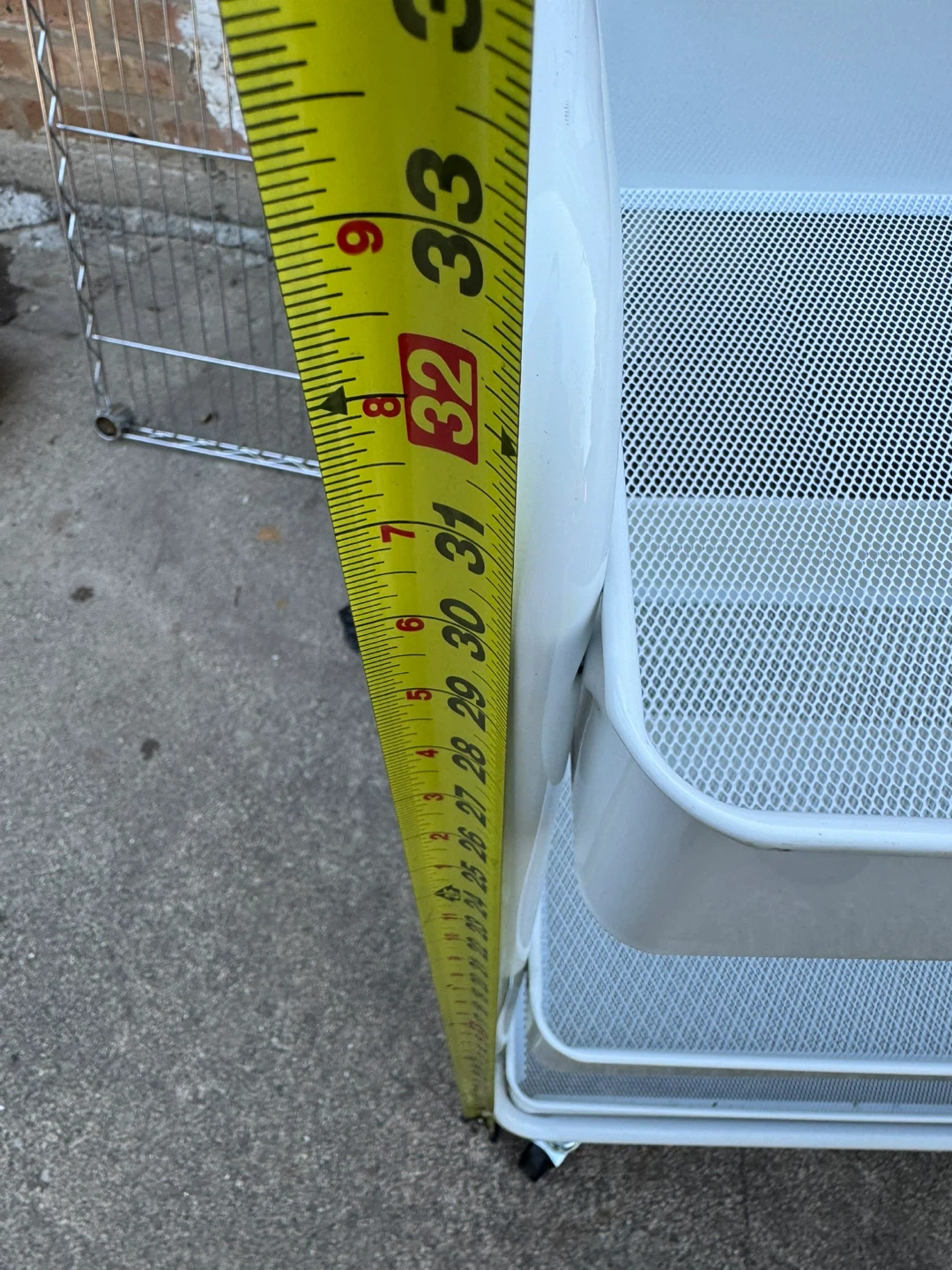 White 3-Tier Rolling Utility Cart - photo 5