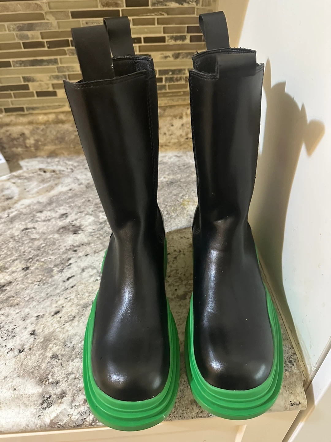 Black & Green  Bottega Veneta tire boots - photo 2