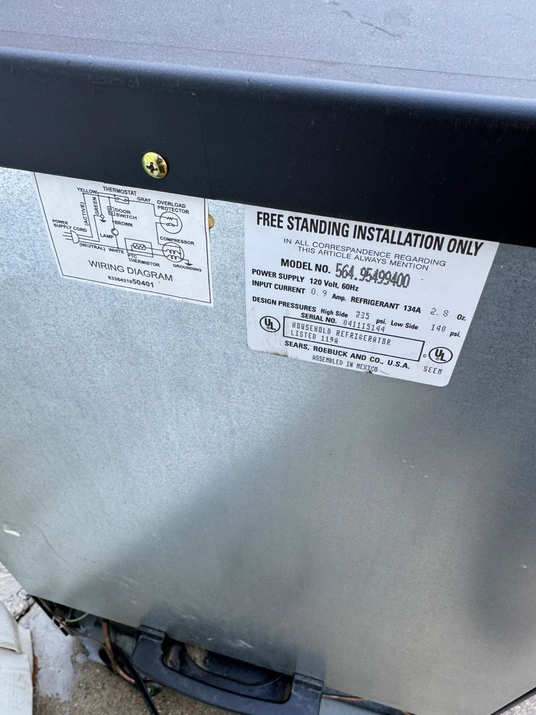 Black Compact Refrigerator - photo 3