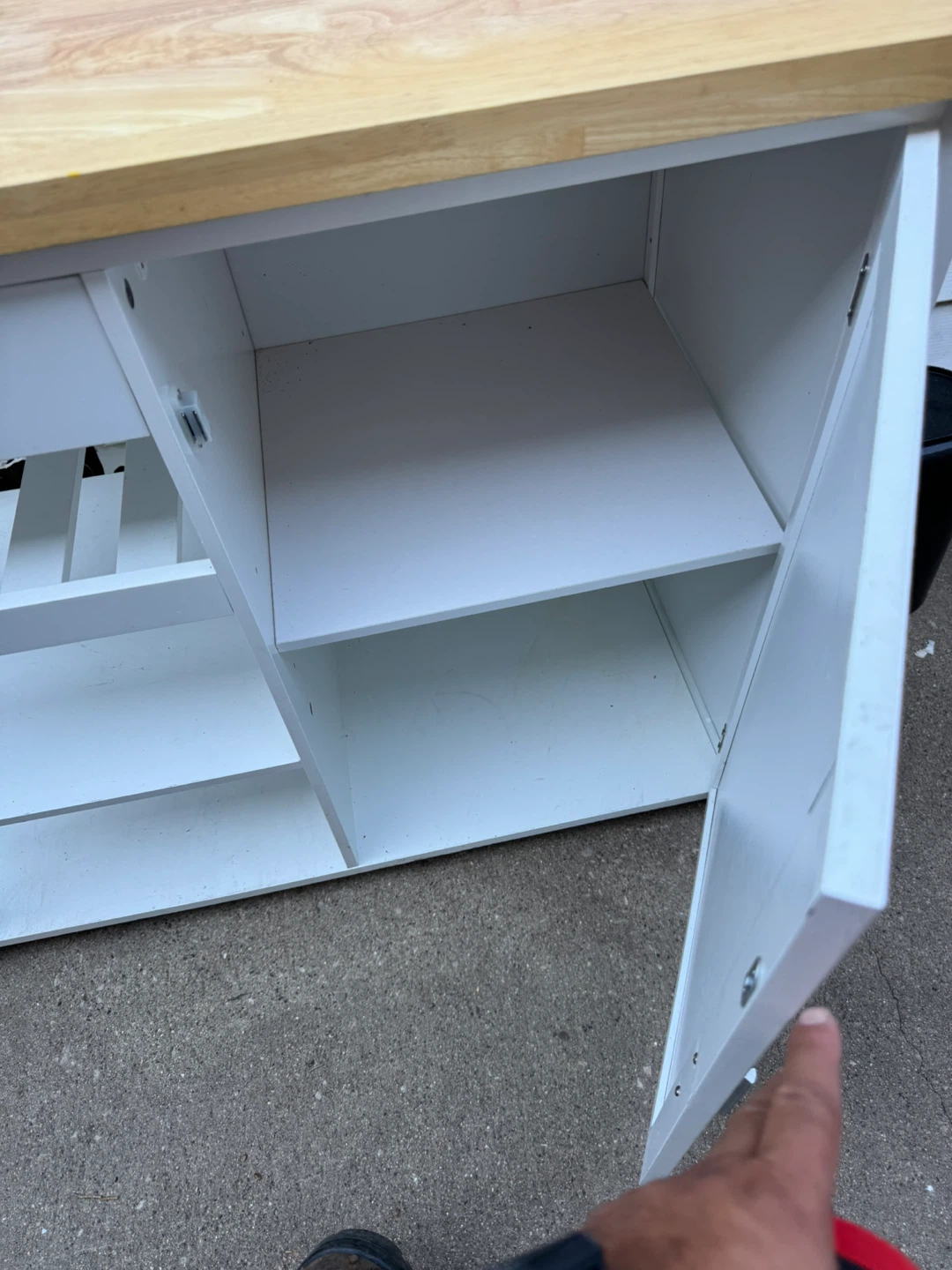 Kitchen Cart with Butcher Block Top - photo 3