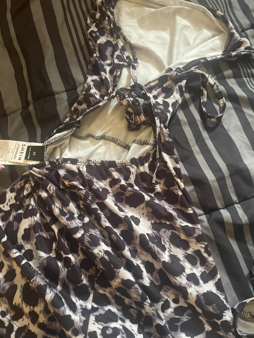 SOLEIA Leopard Print Romper XS - photo 3
