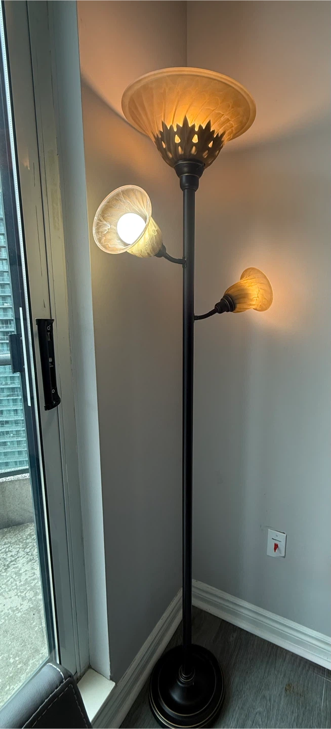 Floor Lamp + Table Lamp — Moving Sale