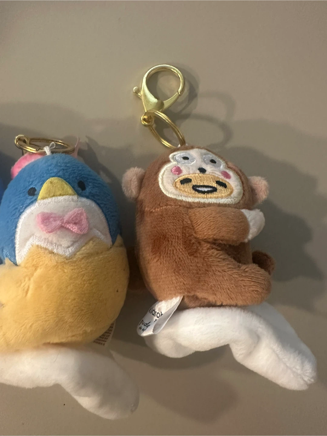 Plush Keychain Charms - Shark, Penguin, Monkey - photo 3