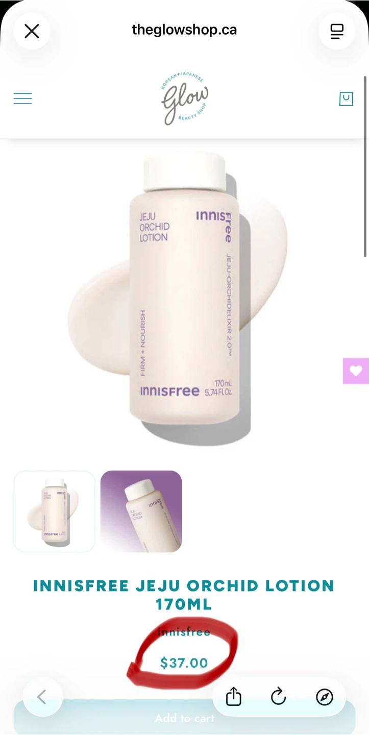 Innisfree Jeju Orchid Skin Lotion 170mL