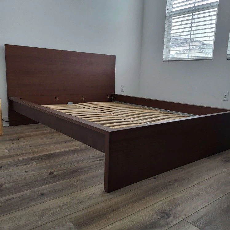 IKEA Queen bed frame in brown colour - photo 2