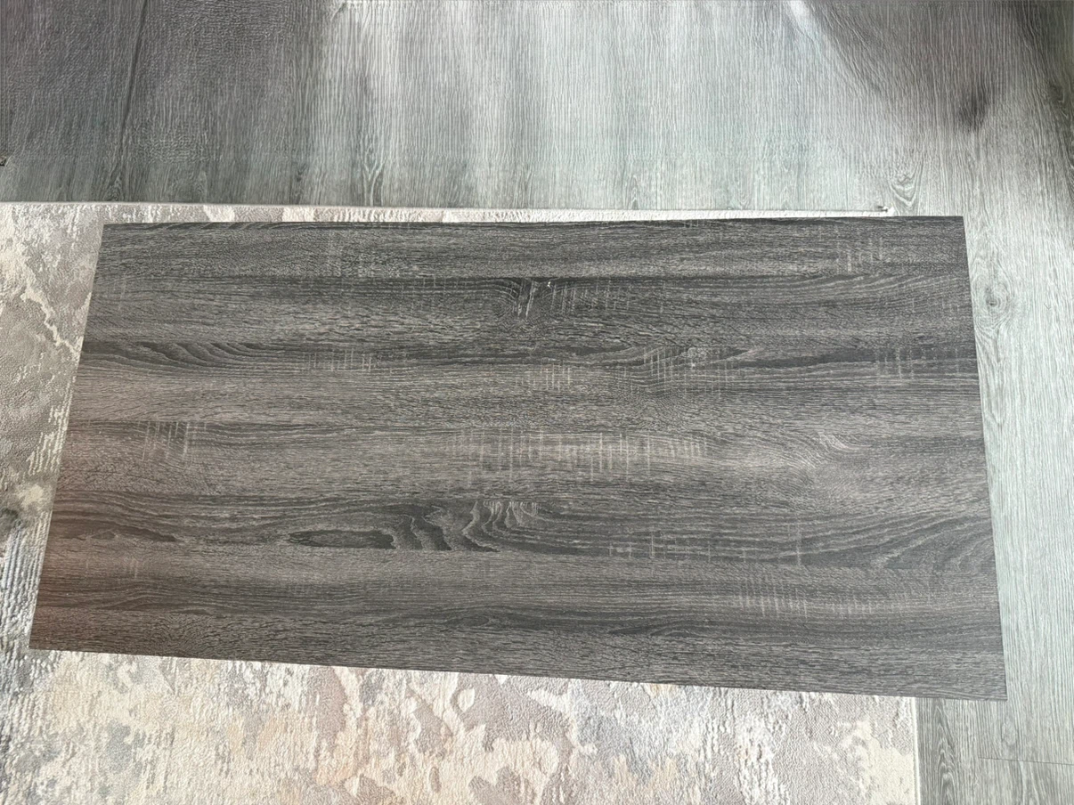 Grey Wood-Grain Coffee Table with Storage — Moving Sale - photo 2