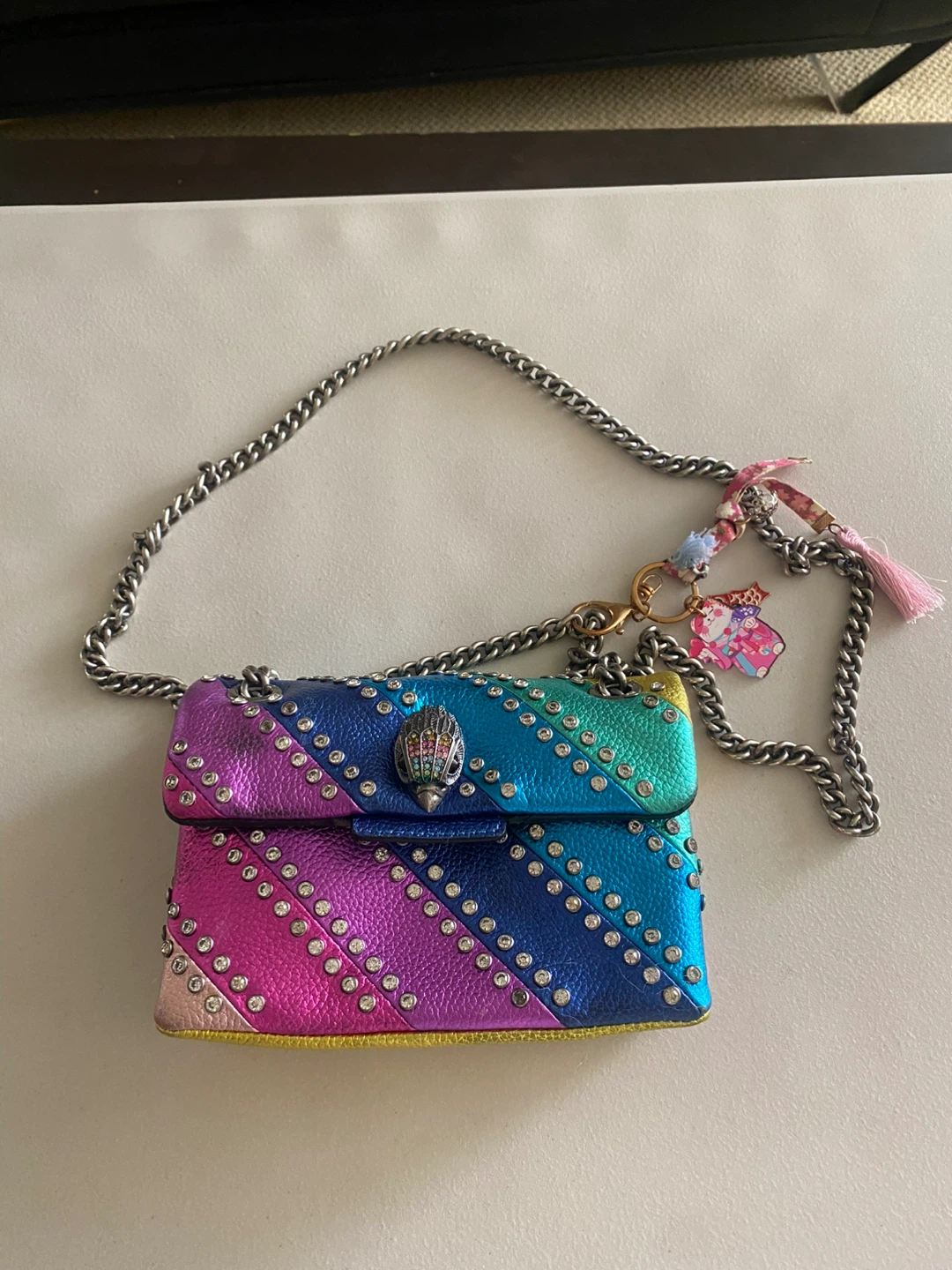 Kurt Geiger Rainbow Studded Shoulder Bag