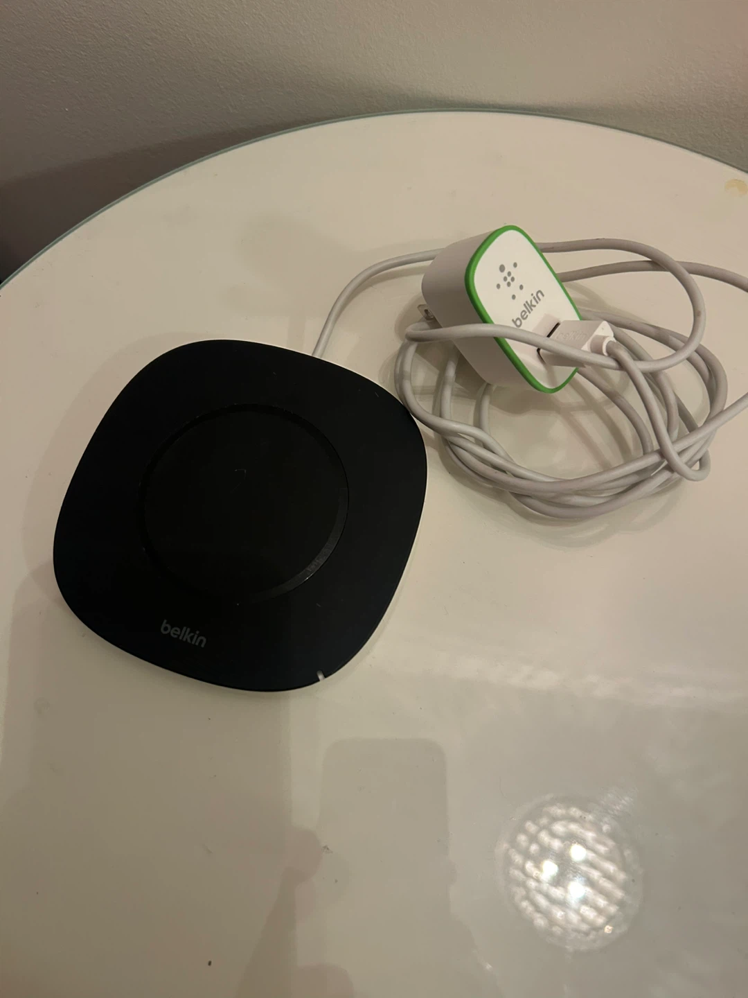 Belkin Wireless Charging Pad and Wall Adapter