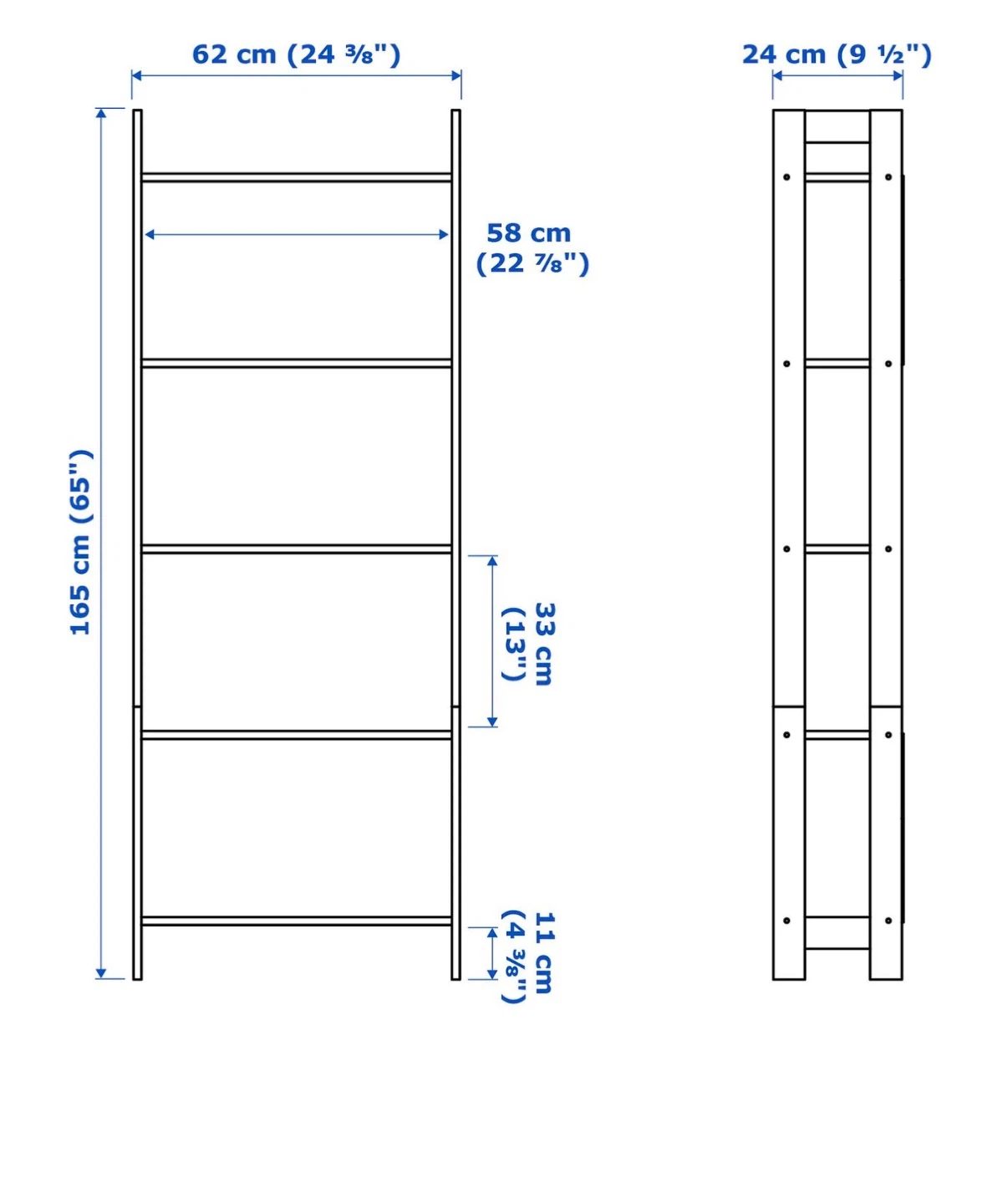 IKEA bookcase in black - photo 3