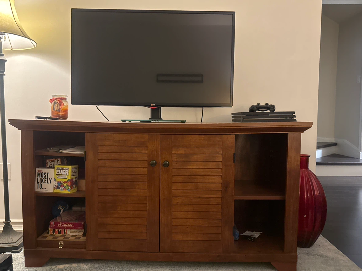 Wooden TV Stand with Storage