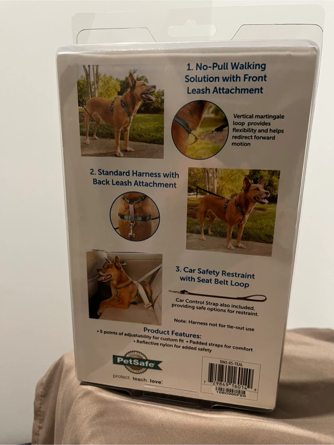 PetSafe 3-in-1 Dog Harness - X-Small - Teal - photo 3