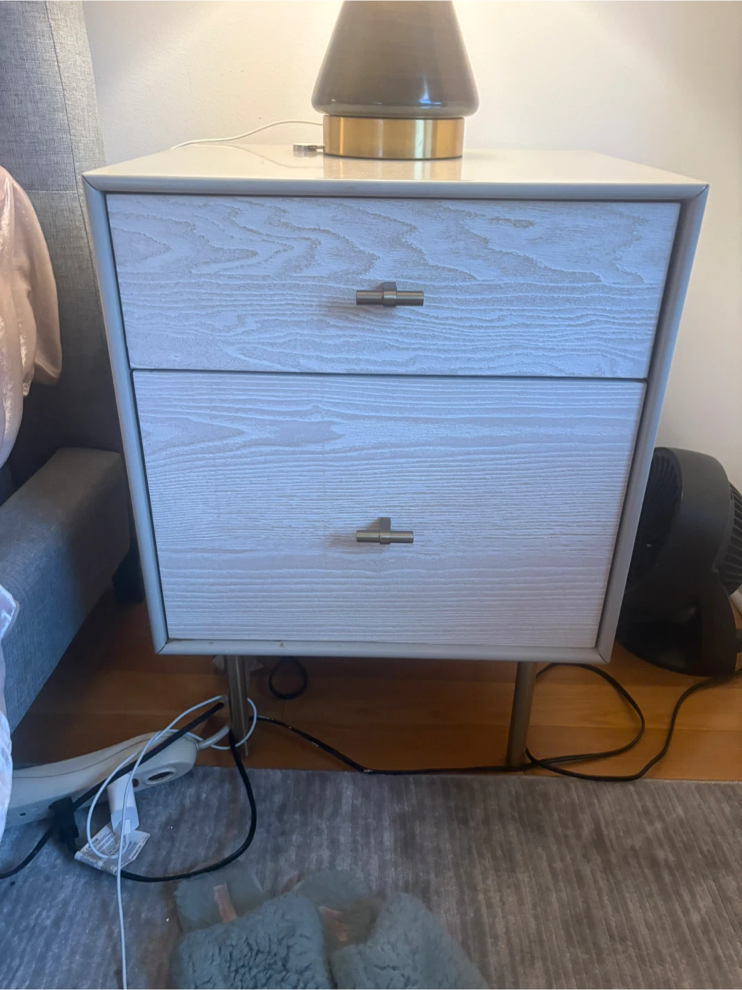 West Elm Two-Drawer Nightstand set of Two
