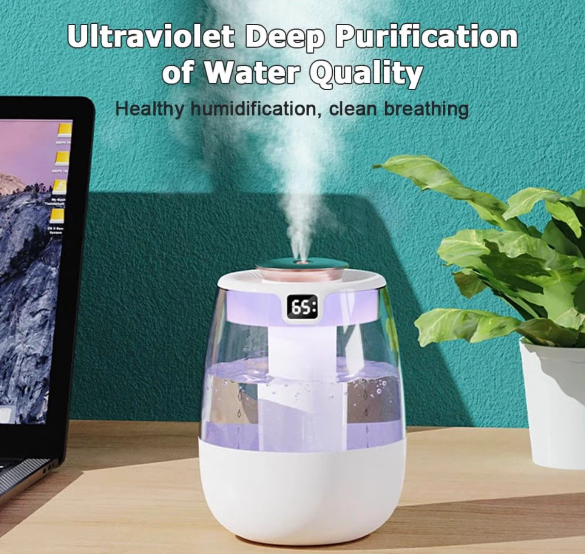 White Mini Mist Humidifier – Double Spray - photo 3