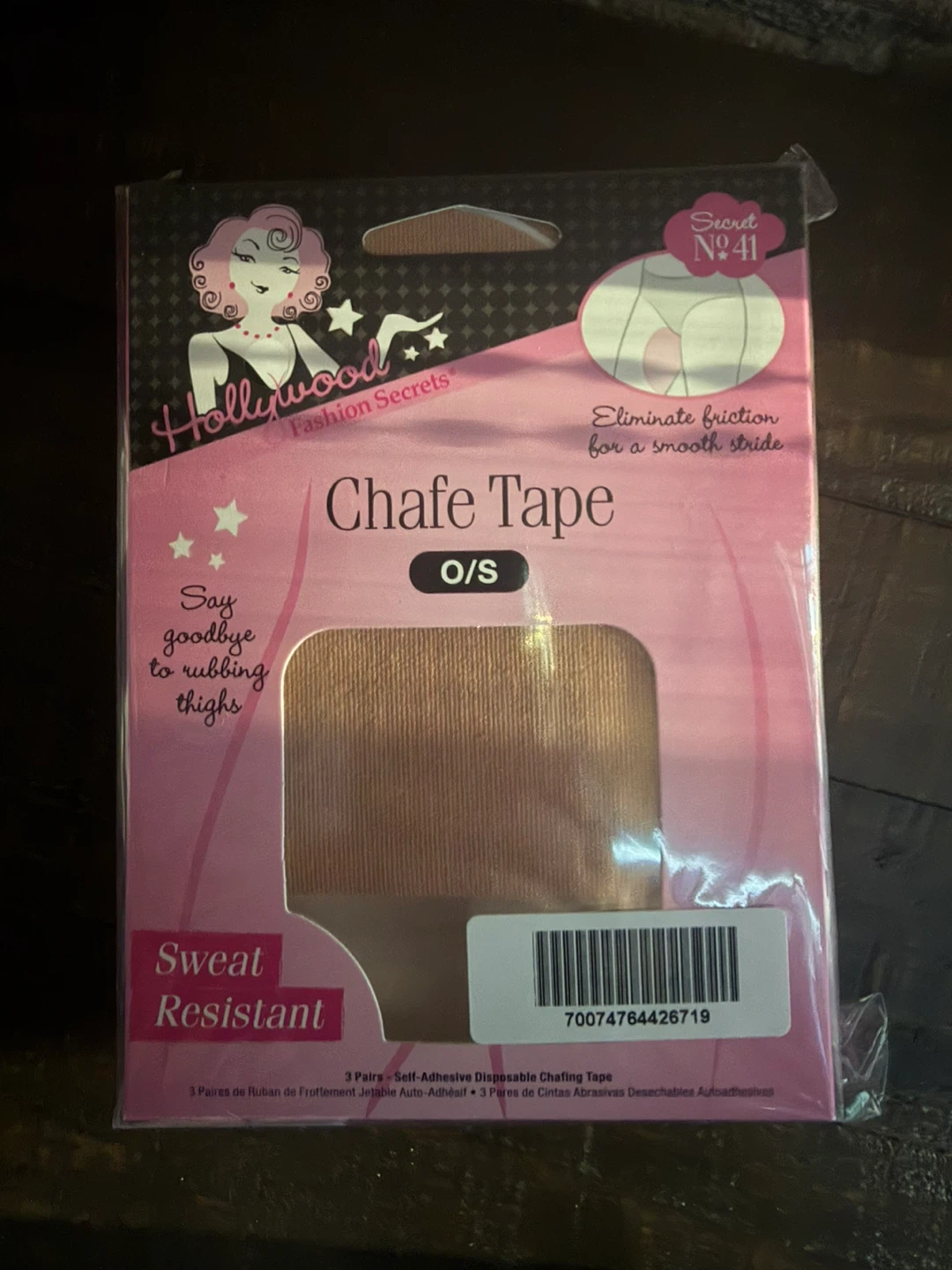 3 packages of Hollywood Fashion Secrets Chafe Tape