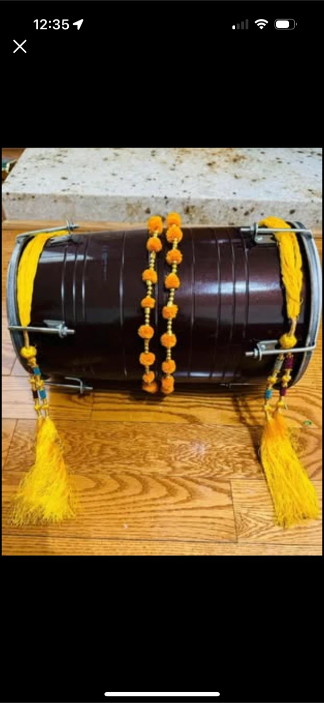 Dhol Drum with Tassels for rent