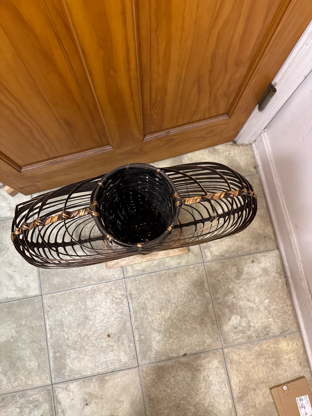 Large Woven Basket Lantern Shade - photo 2