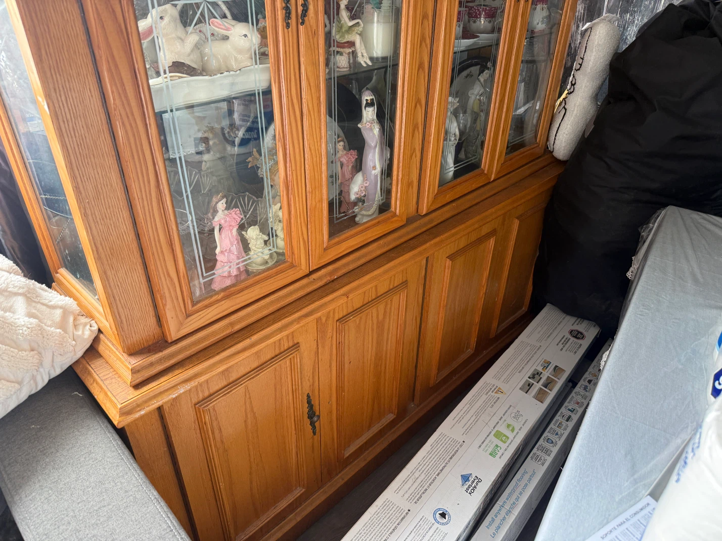 Wooden China Cabinet Display (No dishes included)