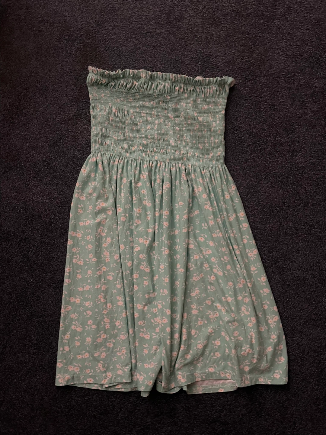 Tube strapless floral dresses