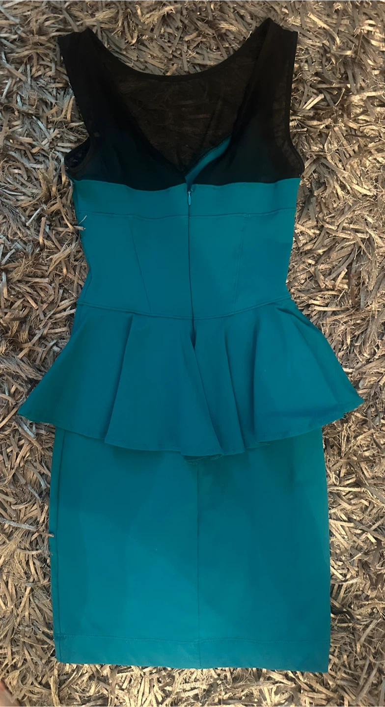 Guess Teal Peplum Sheath Dress - photo 2
