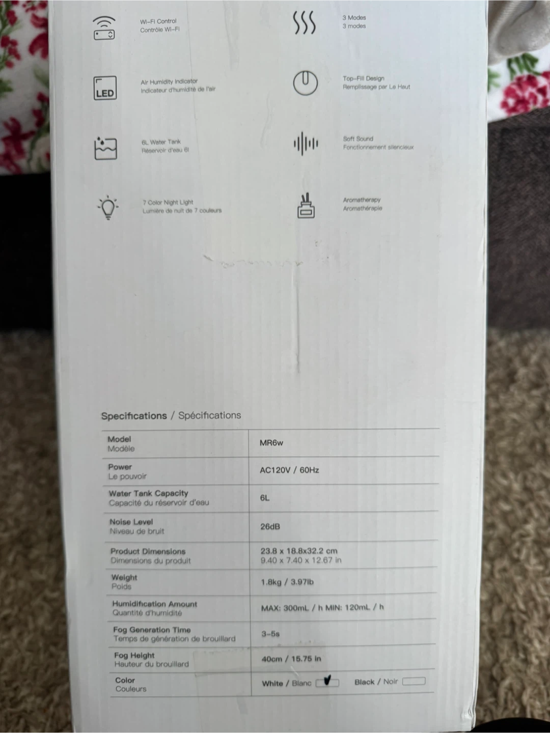 MORENTO Smart Cool Mist Humidifie  MR6w - photo 4