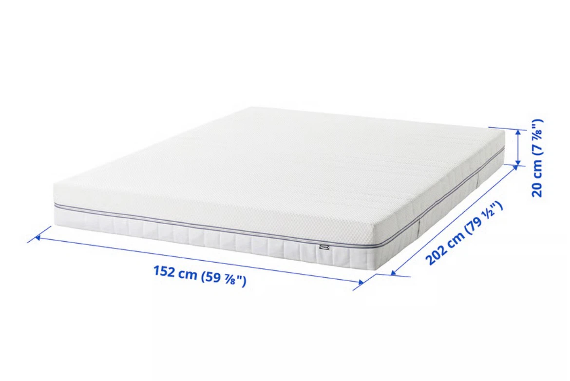 Excellent Condition IKEA ÅBROTTEN Firm Queen Foam Mattress - photo 5