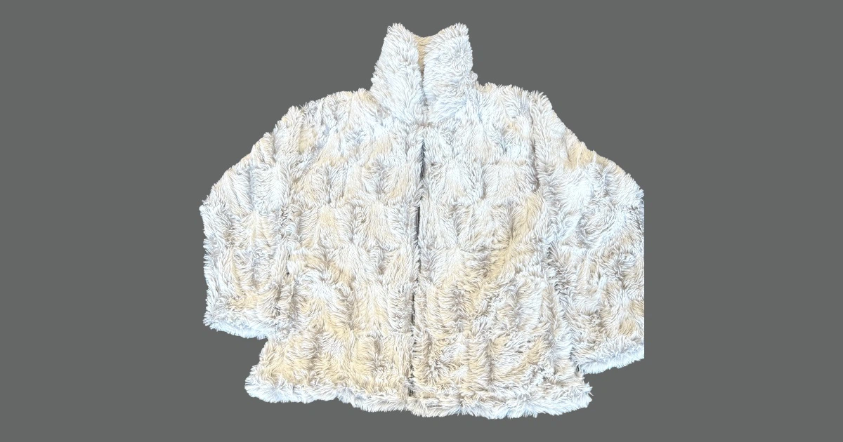 White Faux Fur Jacket